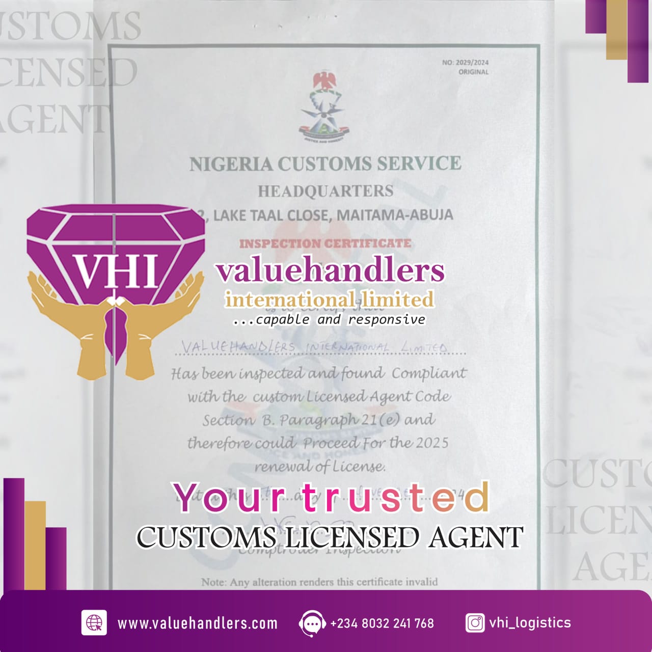 Customs Licensed Agent in Nigeria | Fast & Reliable Clearance 